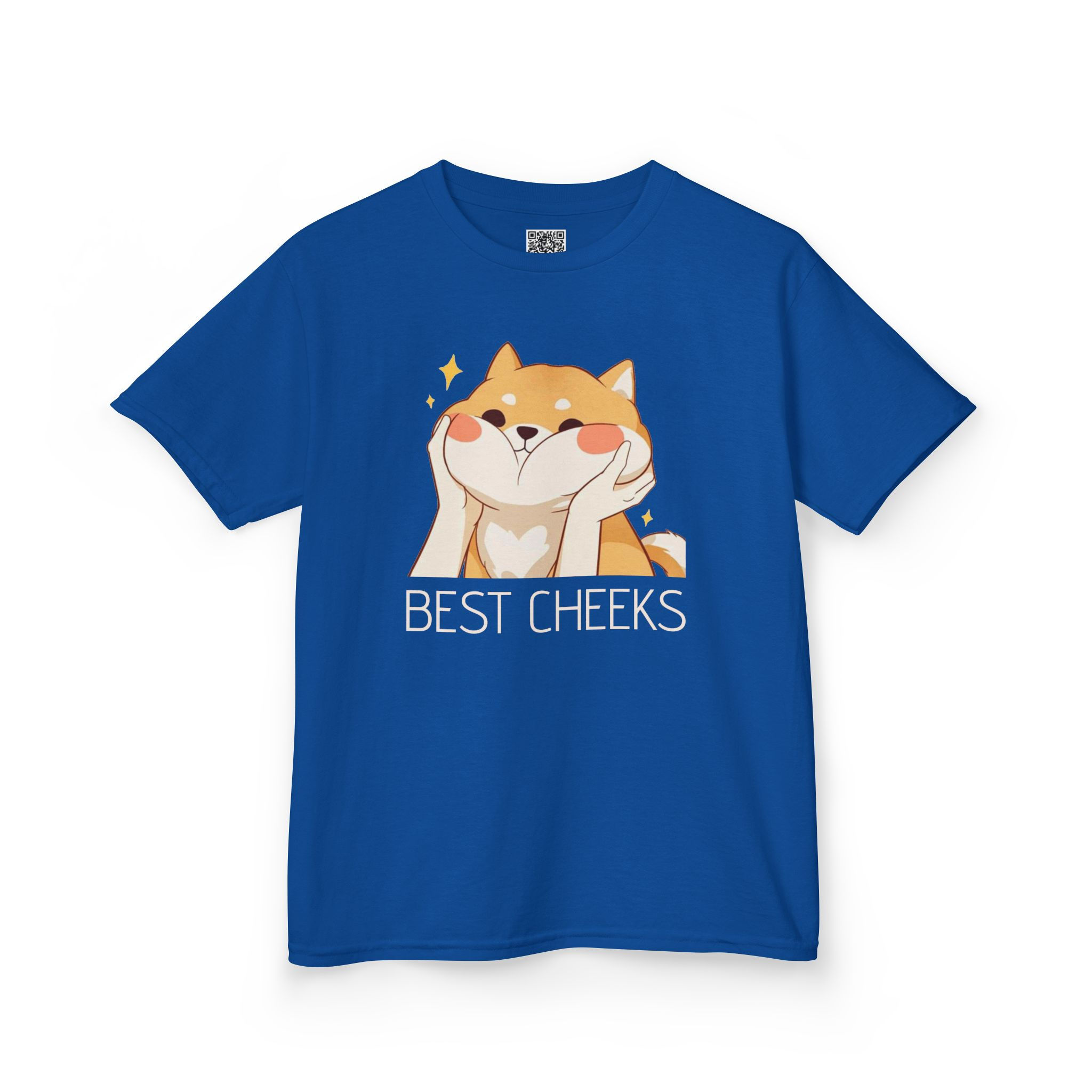 Shiba Cheeks Heavy Cotton Tee for Kids