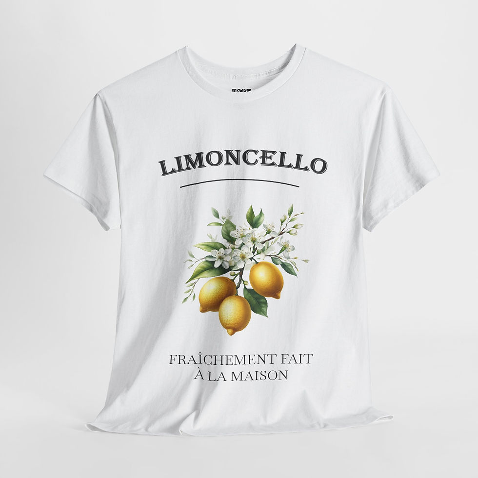 Thumbnail: Limoncello Lemon Graphic Unisex Heavy Cotton Tee 