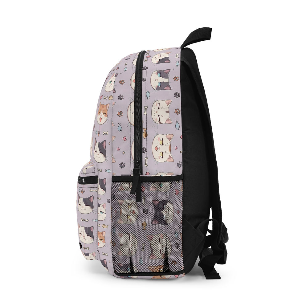 Thumbnail: Kawaii Kittens Backpack, Anime Style School Pack