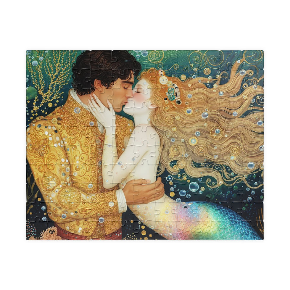 Thumbnail: Kiss of Siren Jigsaw Puzzle V.2 Available in 110 252 520 1014 Pieces