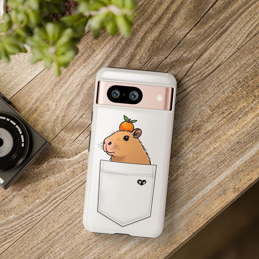 Thumbnail: Cute Pocket Pet Phone Case with Hamster Design