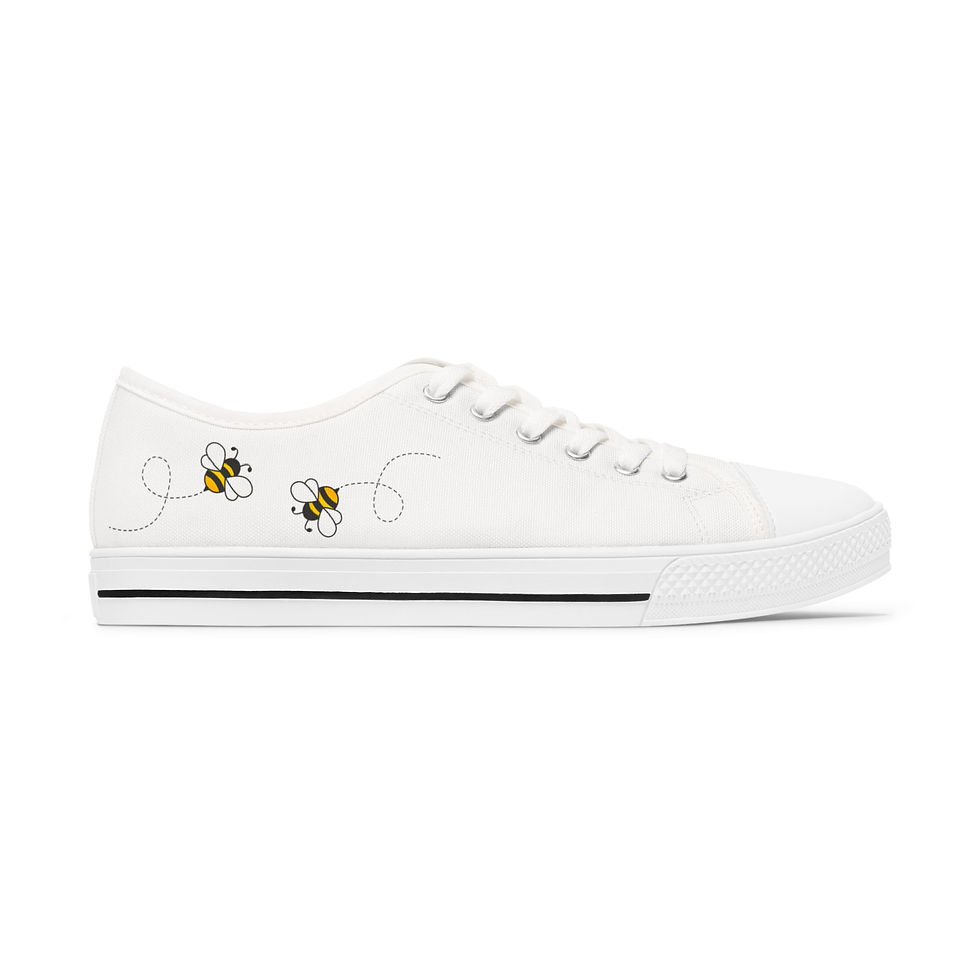 Thumbnail: Bee Happy Waterproof Asymmetrical Women's Low Top Sneakers