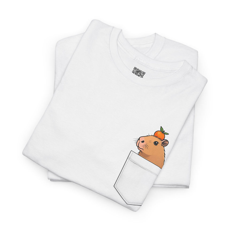 Thumbnail: Cute Capybara One of a Kind Super Comfy Pocket Tee