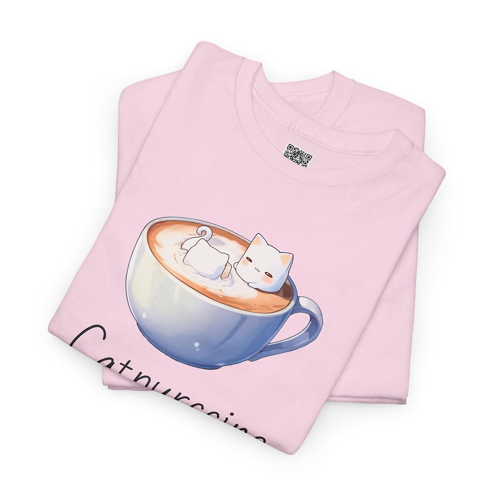 Thumbnail: Catpurccino Unique Heavy Cotton Super Comfy Tee