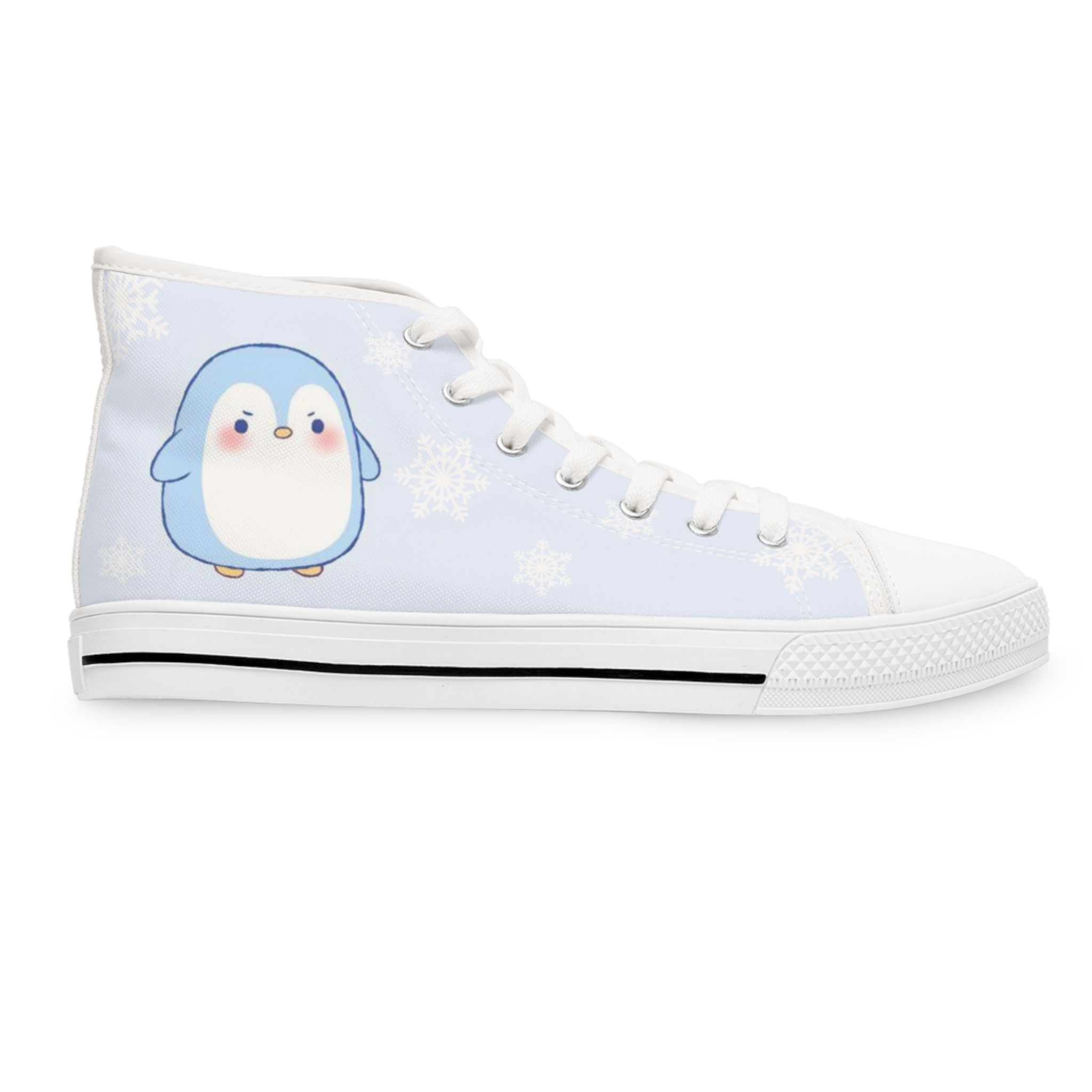 Adorable Penguin Waterproof High Top Sneakers