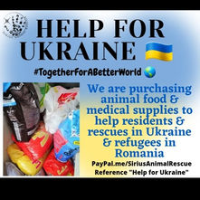 Sirius Animal Rescue, Romania (Emergency Ukraine Appeal)