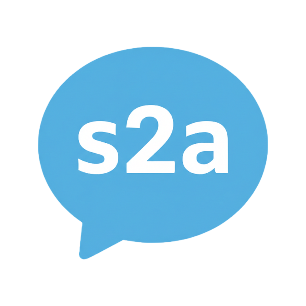 Prosta ikonka chatu. W środku umieszczony napis 's2a'. Ikona do aplikacji.png