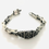 Thumbnail: Heavy Oxidized Solid 925 Sterling Silver Skulls Motorcycle Chain Bracelet