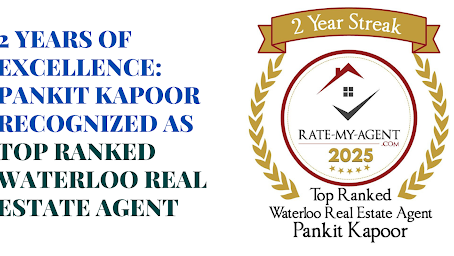 2 Years of Excellence: Pankit Kapoor Recognized as Top Ranked Waterloo Real Estate Agent