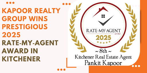 Kapoor Realty Group Achieves Top 8 Ranking in Kitchener Real Estate Awards 2025