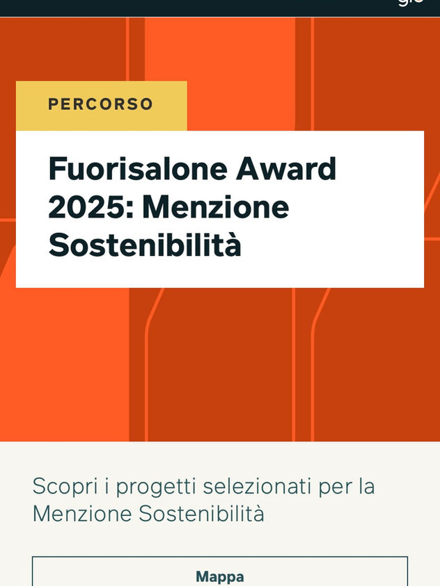 Fuorisalone Award 2025: Sustainability Mention