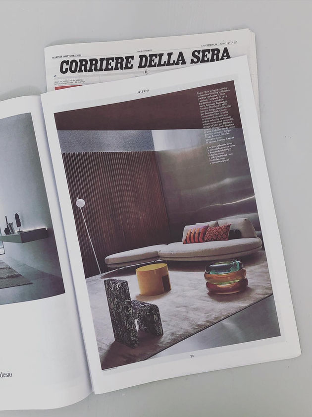 Equilibrium collection by Gonzalo Bascuñan, contemporary lighting design objects featured in Living Corriere della Sera