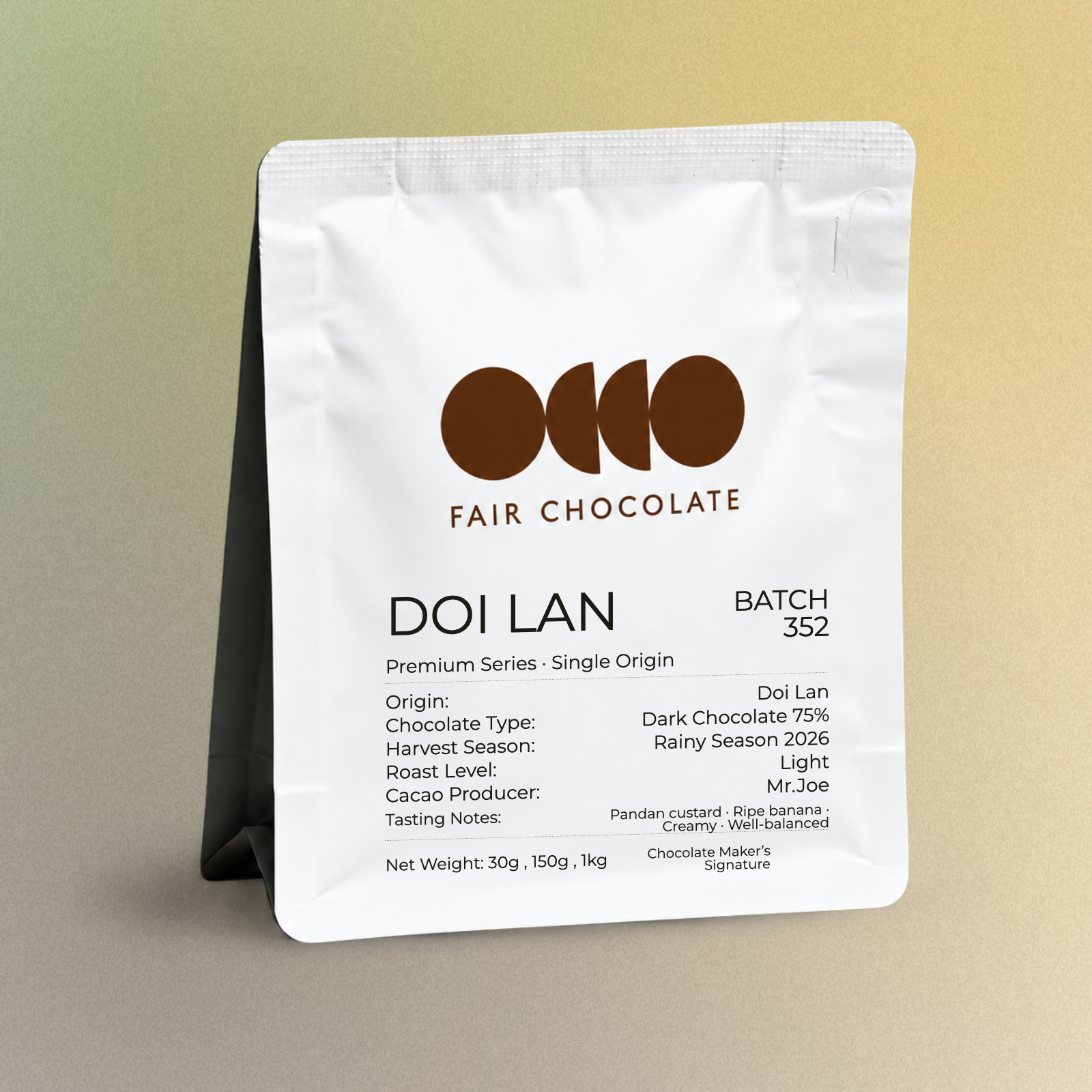 Doi Lan Origin / Batch 352 / Dark 75% / Rainy Season 2026