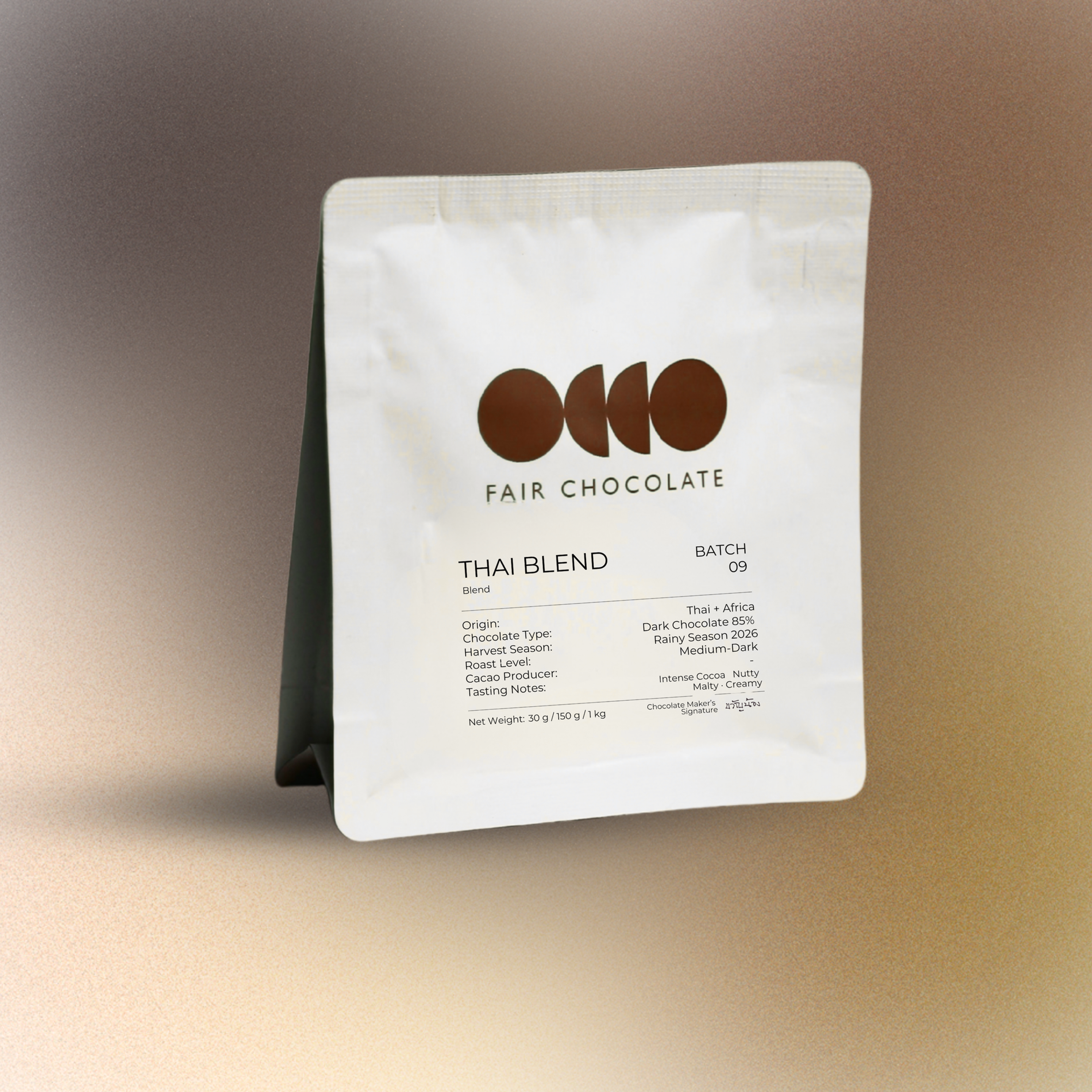 Thai Blend / Batch 9 / Dark 85% / Medium-Dark Roast