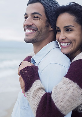 Couple étreignant