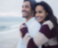 Couple Laughing at the Beach