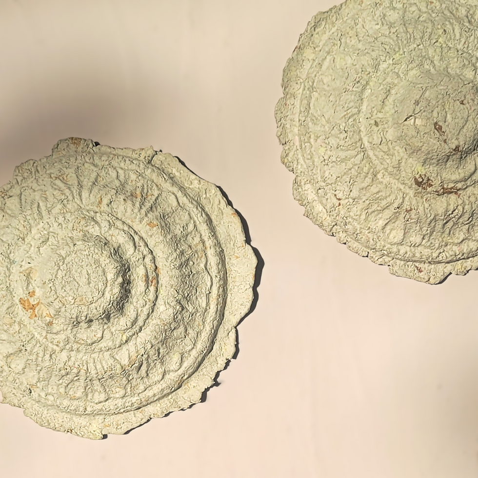 Thumbnail: Rustic Faux Stone Paper Mache Wall Decor Dial: Filligree