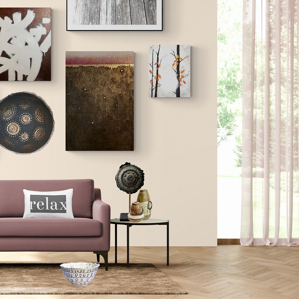 Thumbnail: soft white autumn trees 12 x 16 acrylic on canvas