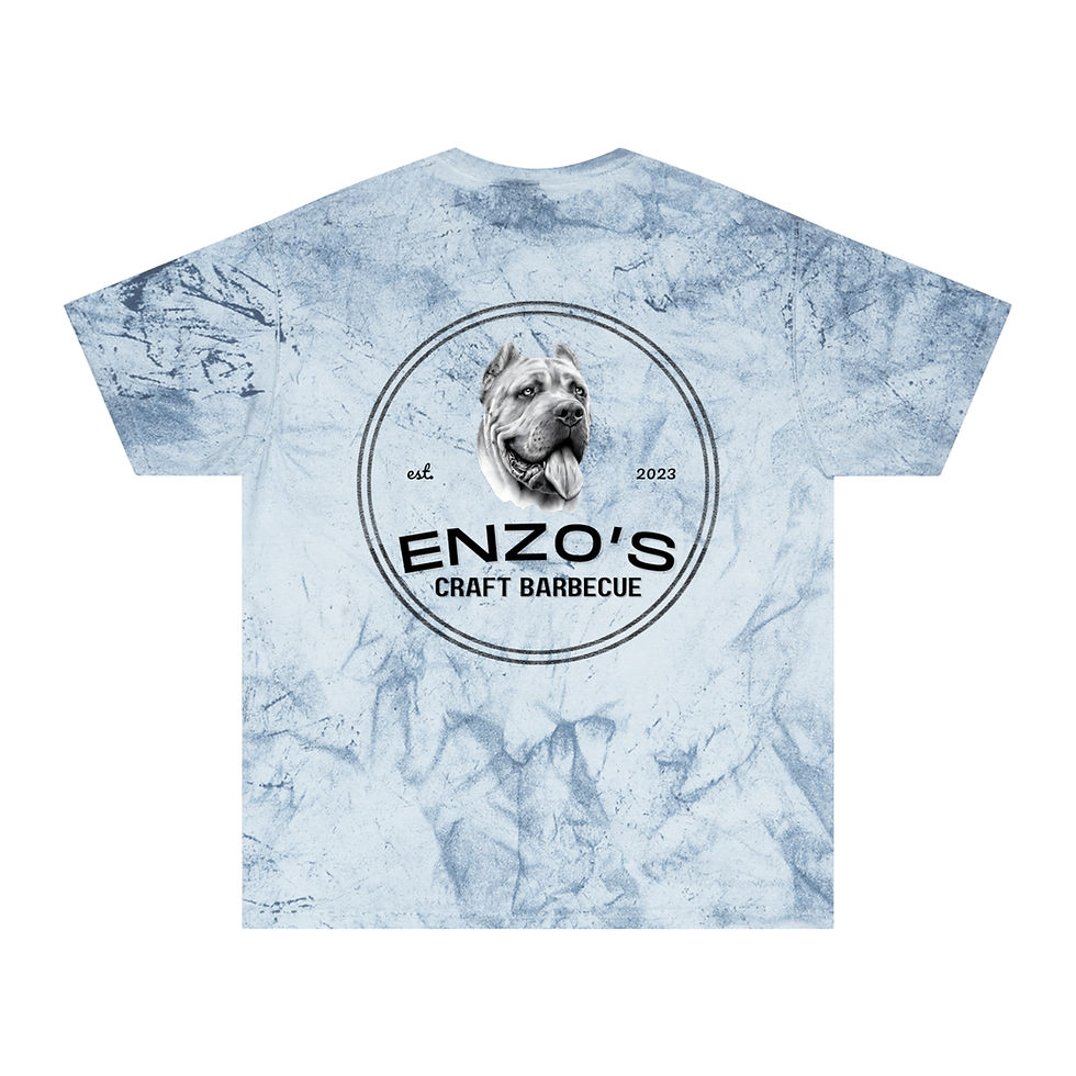 Thumbnail: Unisex Color Blast Barbecue T-Shirt - Enzo's Craft BBQ Design