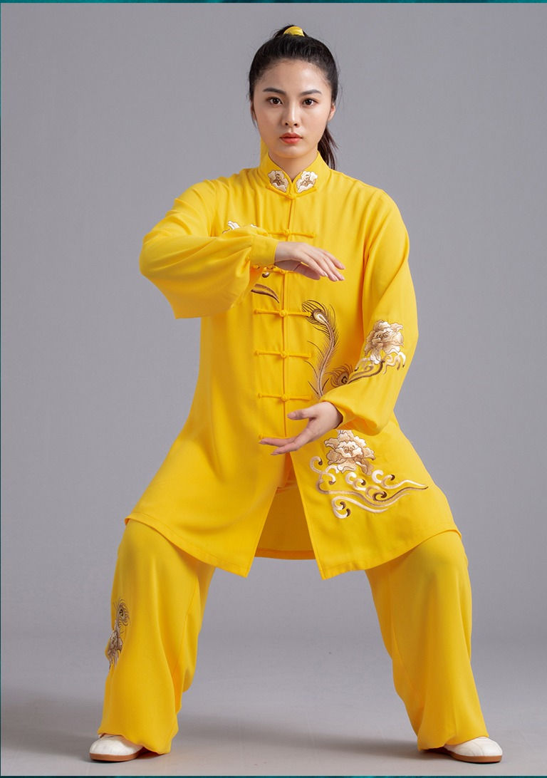 Thumbnail: UT005 Tai Chi Uniform - Yellow with cloud