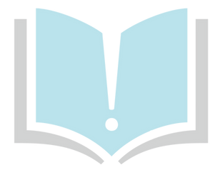 Literacy Works logo featuring a teal book with an exclamation point.