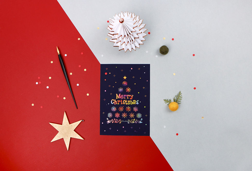 Thumbnail: Scratch Christmas Postcard - 1Pc Set