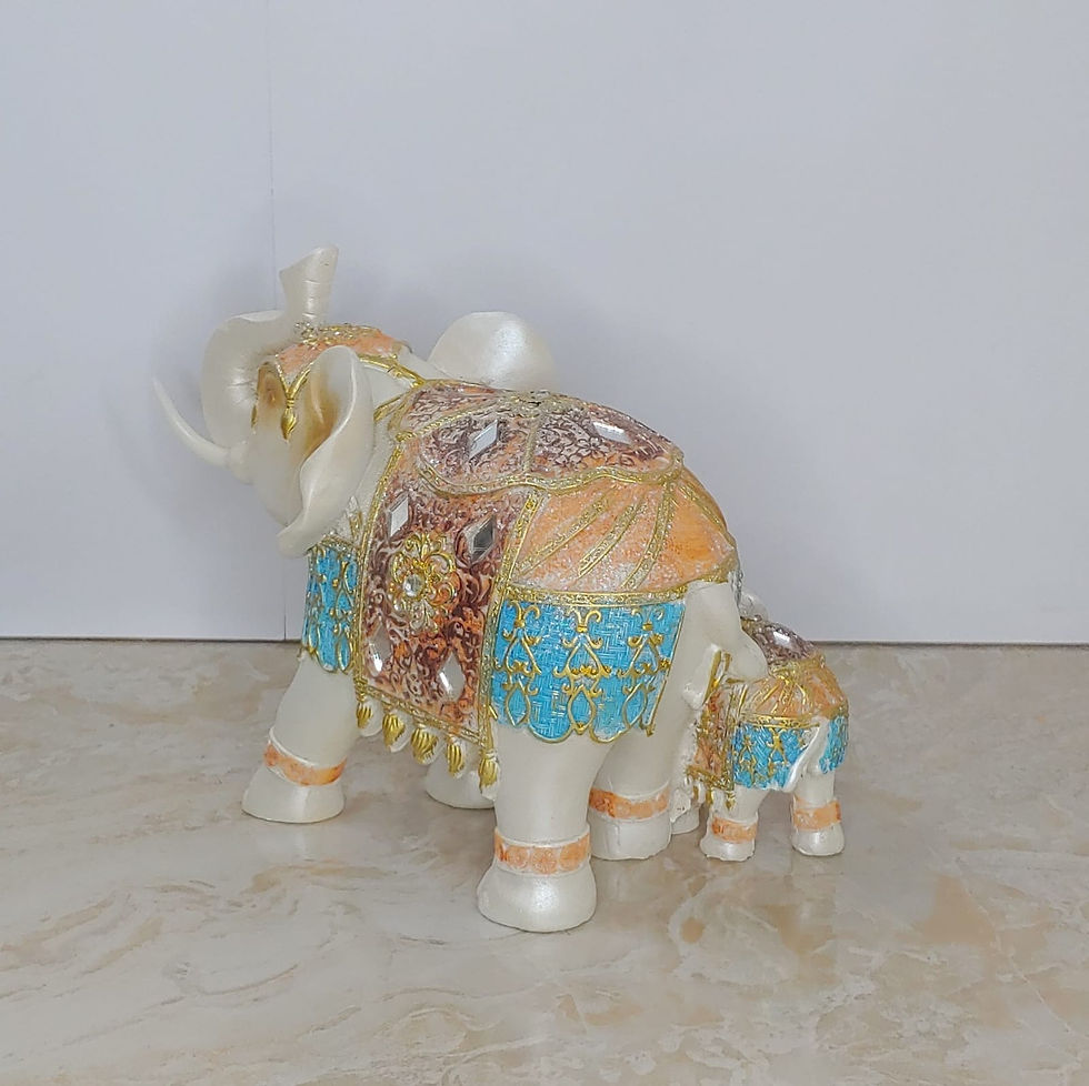 Miniatura: Elefante Hindú con Cría