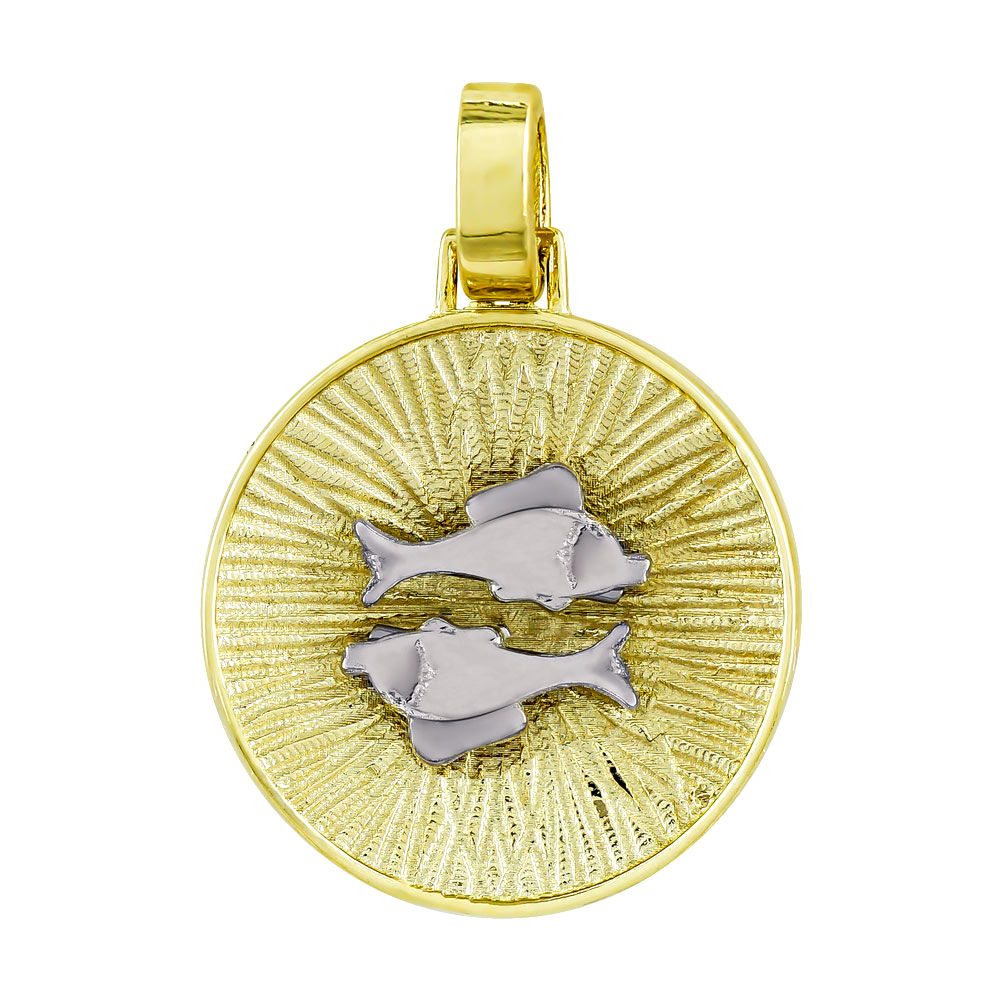 Golden Zodiac Sign Pisces