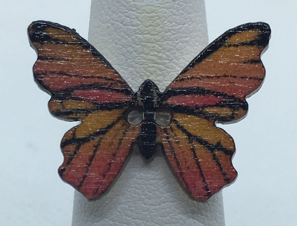 Decortive Butterfly Stretch Toe Ring