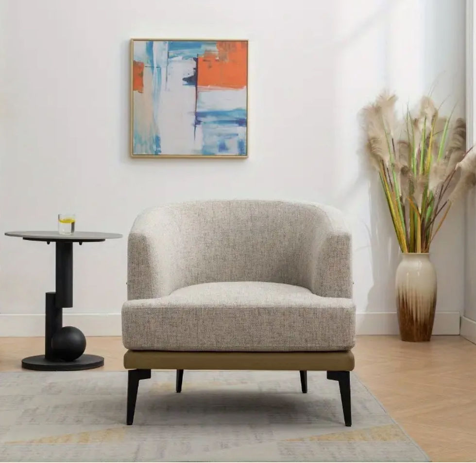 Modern Texture Barrel Chair