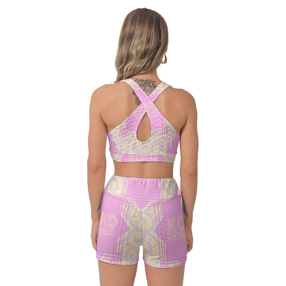 Thumbnail: All-Over Print Women's Sports Bra Suit