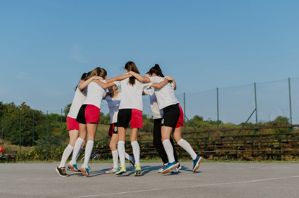 Ragazze sport gruppo_scura