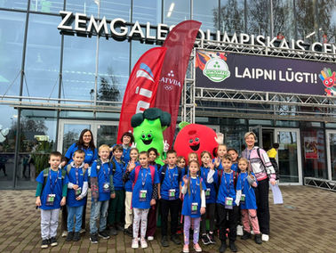 2.klases skolēni pie Zemgales olimpiskā centra