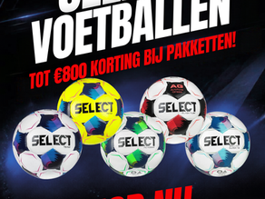 ⚽ Nieuwe SELECT voetballen nodig voor jouw sportclub?