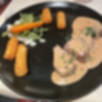 Varkenhaasje mosterdsaus & gratin