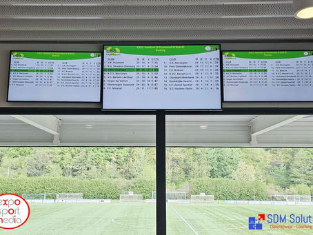 Digitale schermen met RBFA klassement