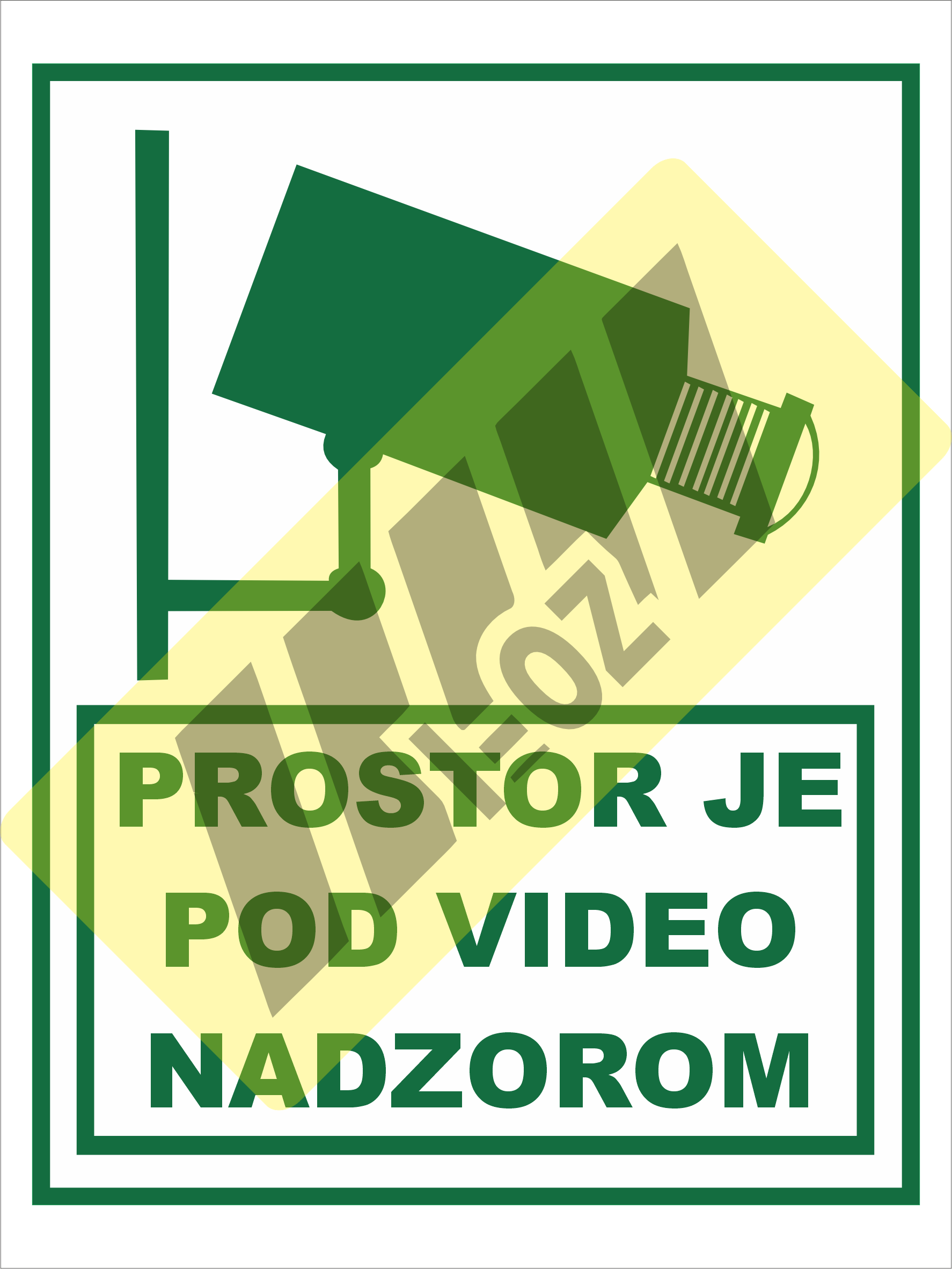 Prostor je pod video nadzorom