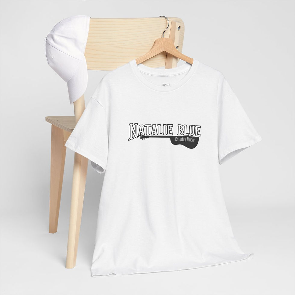 Thumbnail: Natalie Blue Guitar Unisex Heavy Cotton Tee 
