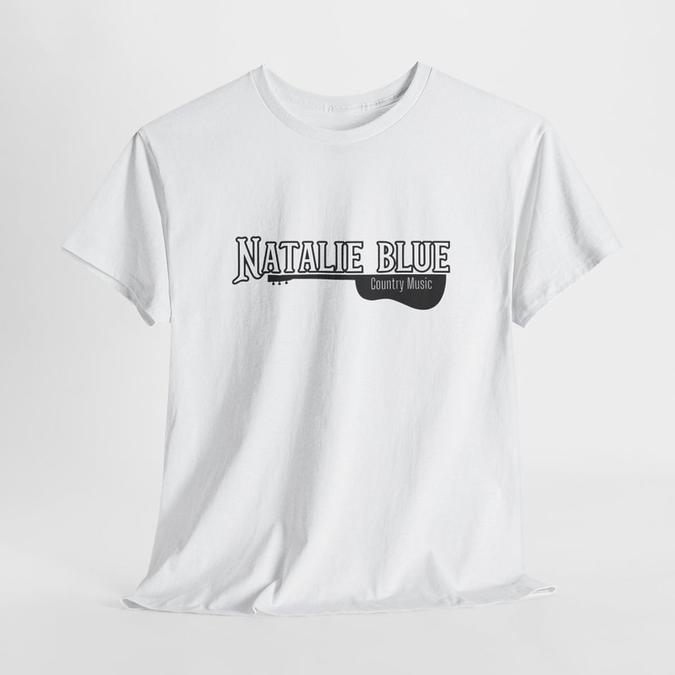 Thumbnail: Natalie Blue Guitar Unisex Heavy Cotton Tee 