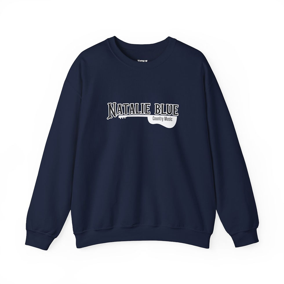 Thumbnail: Natalie Blue Guitar Unisex Heavy Blend™ Crewneck Sweatshirt