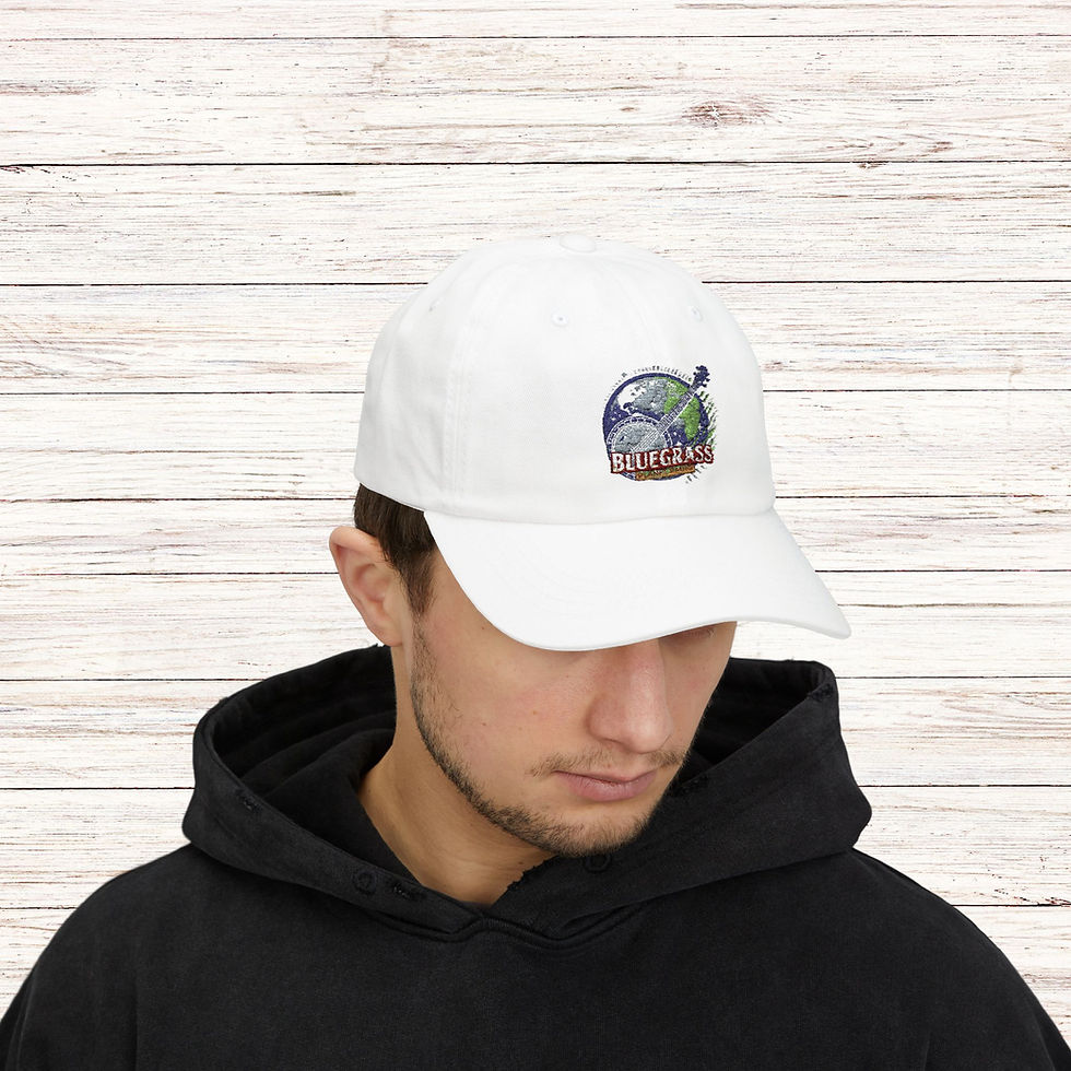 Thumbnail: Bluegrass Banjo Embroidered Logo Dad Cap