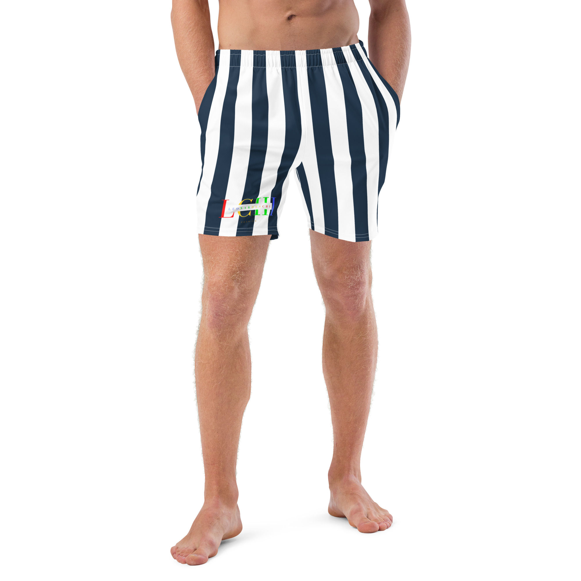Blue striped Swim Trunks