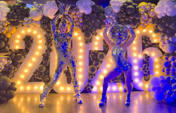 Disco Ball and Mirror Dancers