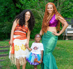 Moana and Ariel Birthday Party Characters Atlanta