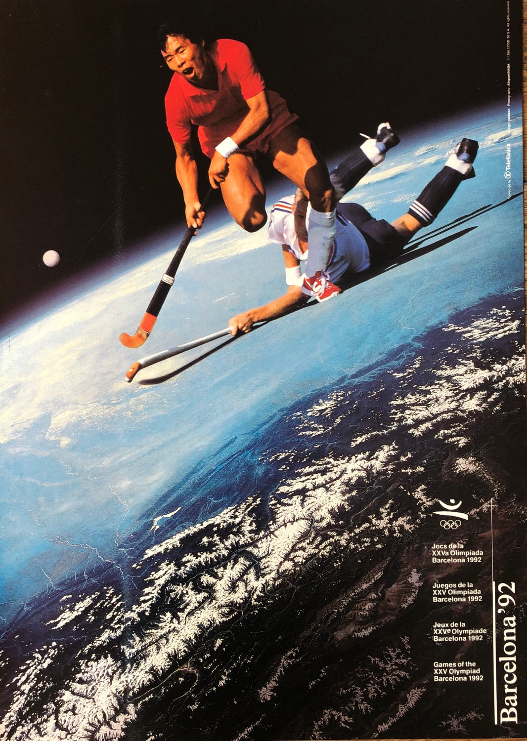 Barcelona'92,Olympics Field Hockey poster