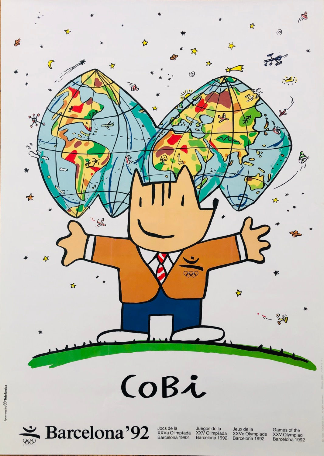 Barcelona'92 Olympics "Cobi" mascot poster
