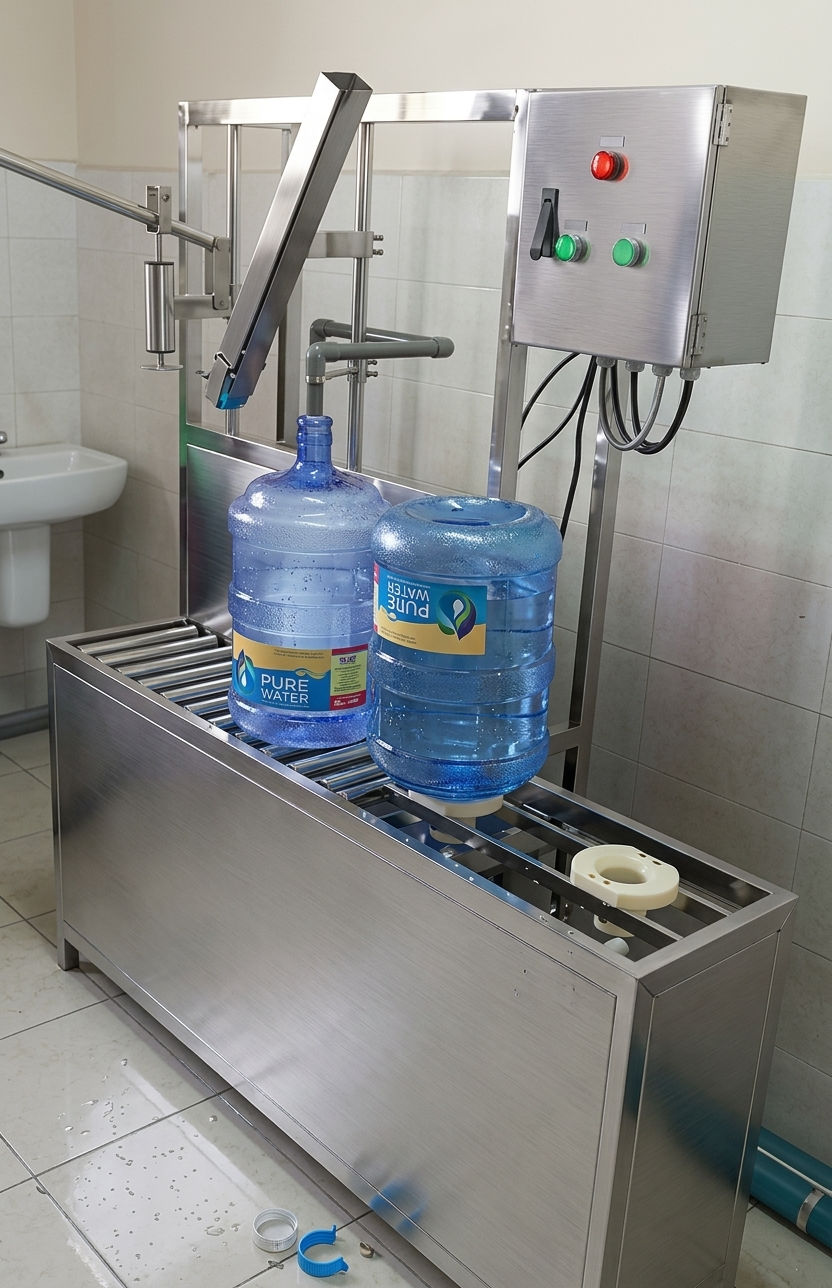 Semi Automatic 5 Gallon Washing Filling Capping