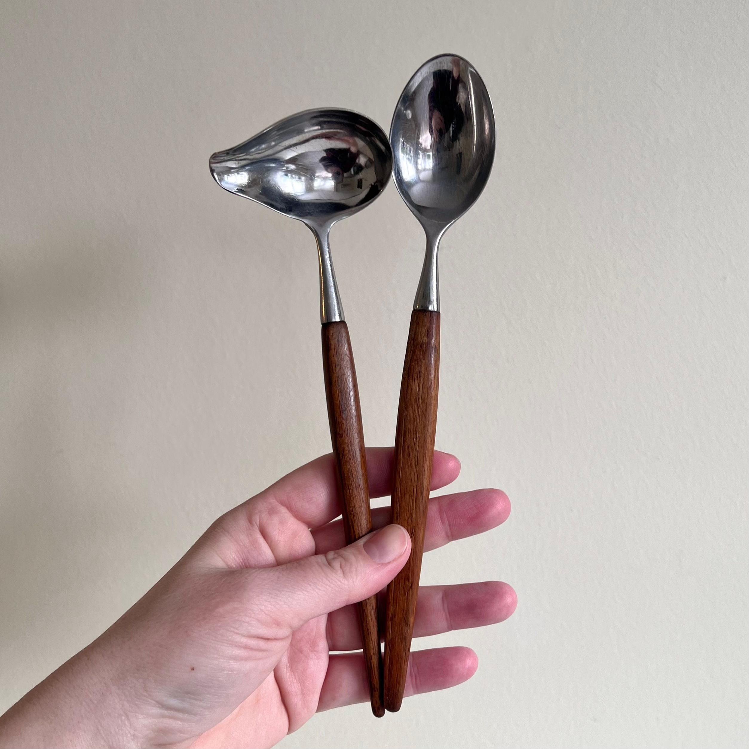 Teak Serveringsbestikk