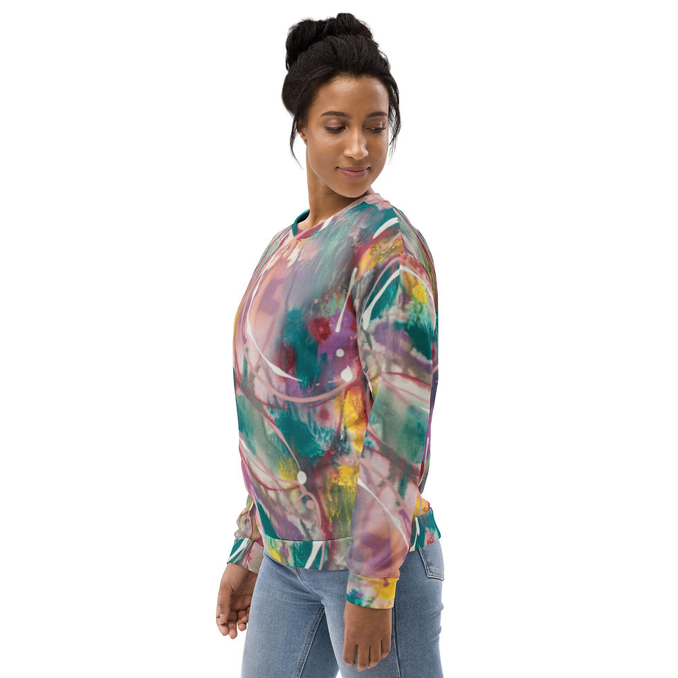 Thumbnail: Swirls abstract - Unisex Sweatshirt