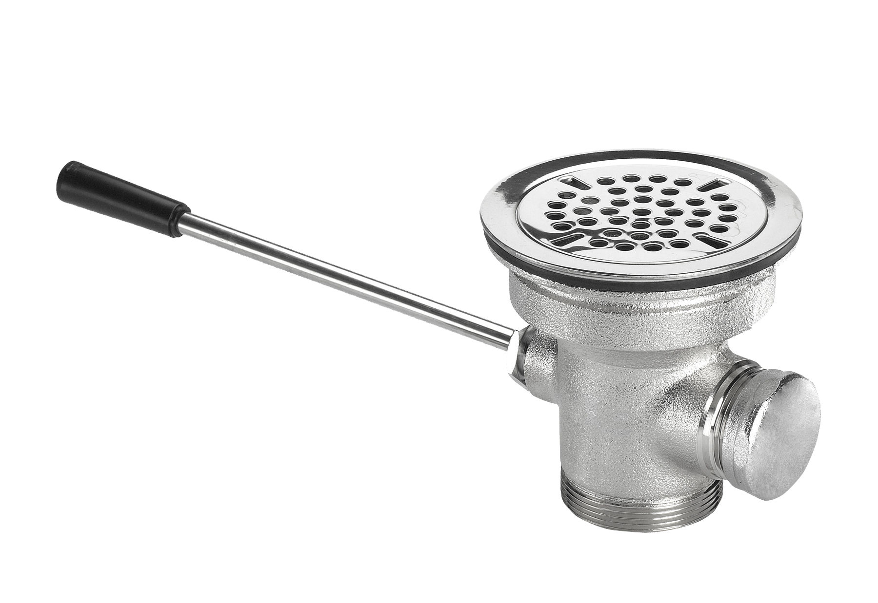 ROYAL SERIES 3-1/2" LEVER WASTE DRAIN WITH REAR OVERFLOW- NO ADAPTOR